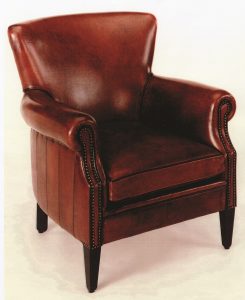 Klassieke schaapsleren fauteuil Rosan