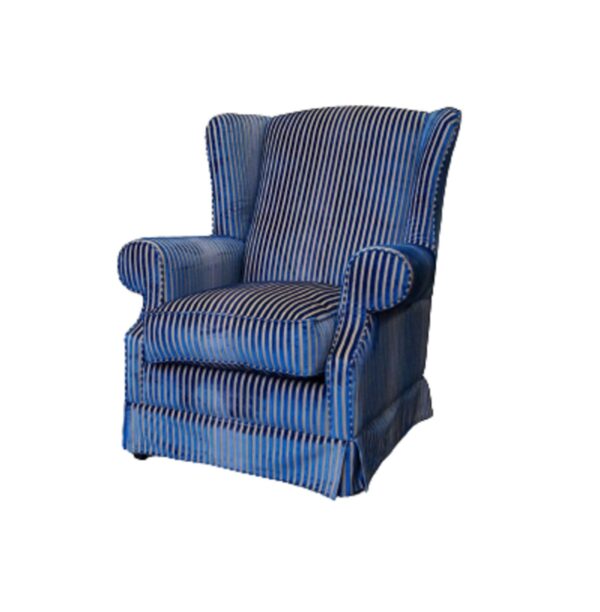 Oorfauteuil Chadderton streepstof..