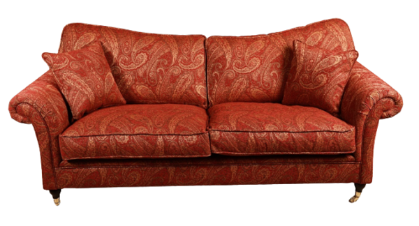 Classic sofa Allendale pattern fabric red - Image 2