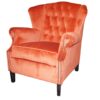 Klassieke fauteuil Oxford oranje