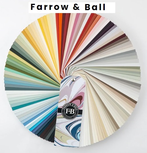 Kleuren waaier Farrow & Ball.
