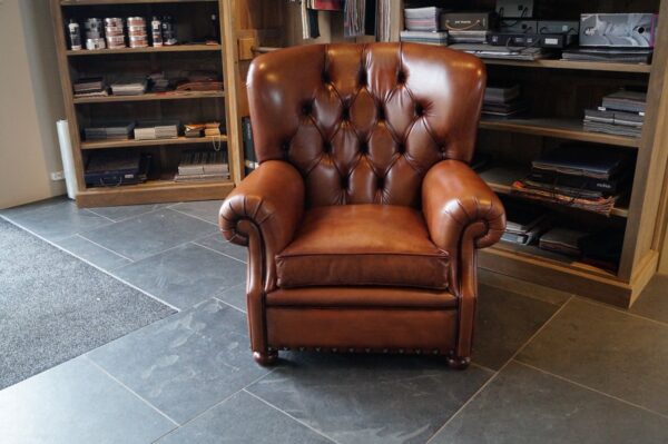 Engelse rookfauteuil.