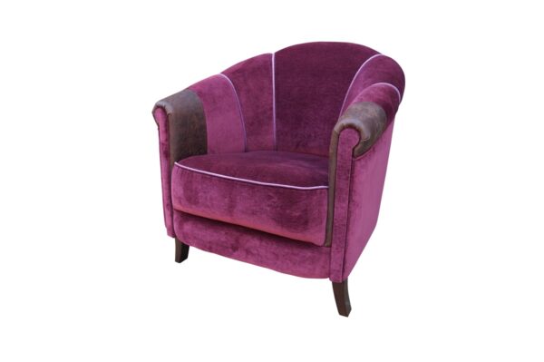 Klassieke fauteuil Baramore paars